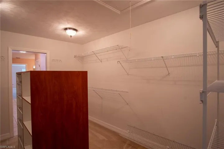 Upstairs primary closet