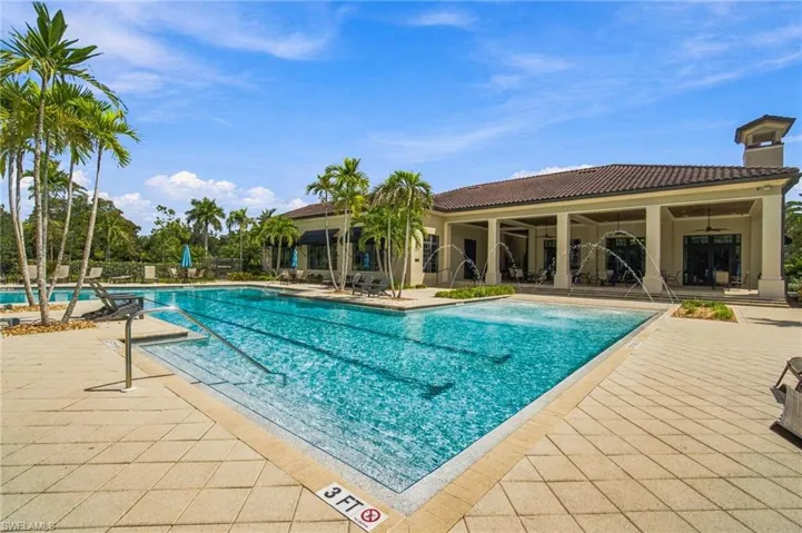 Resort Pool with zero entry and lap lanes