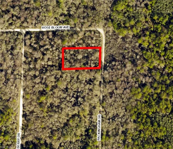 Map / location featuring property parcel outlined