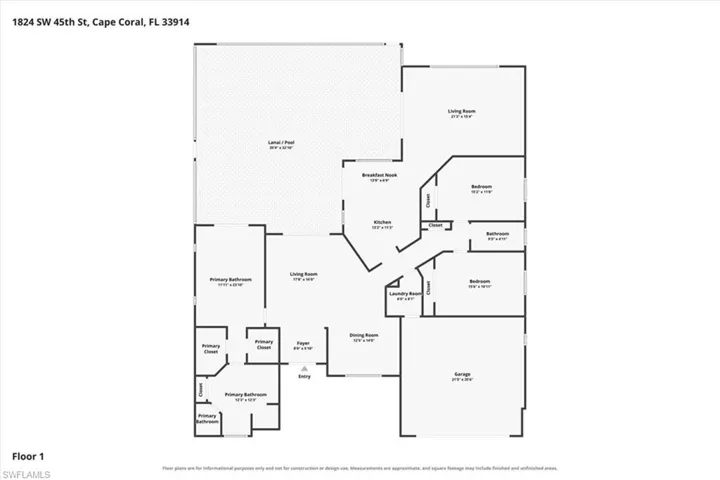 1824 Sw 45th St, Cape Coral, Florida 33914