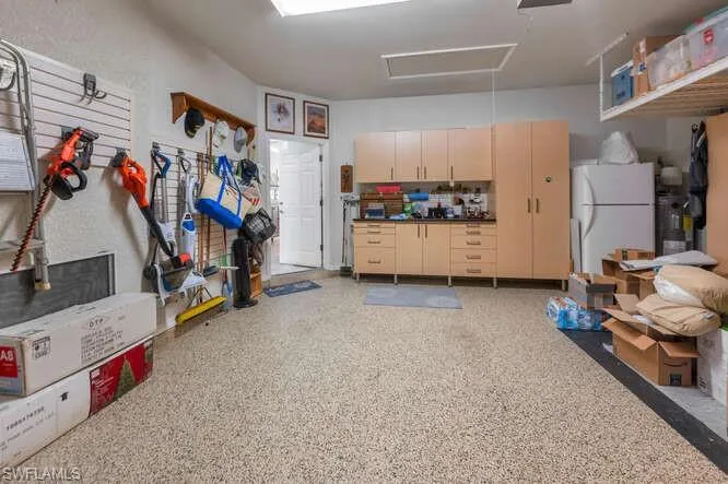 Cabinets remaining in garage