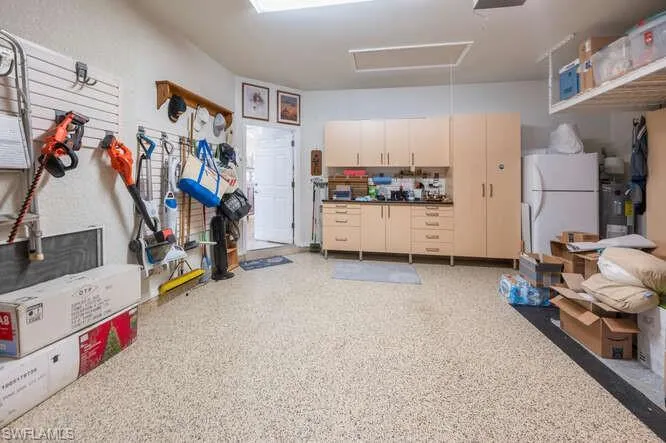 Cabinets remaining in garage
