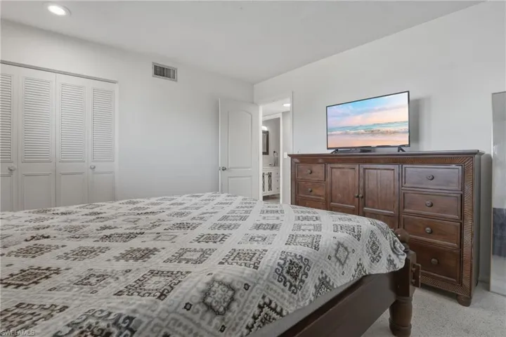 Bedroom featuring a closet and recessed lighting