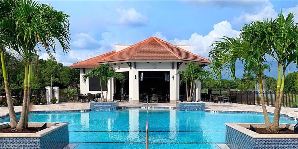 Resort style pool and cabana