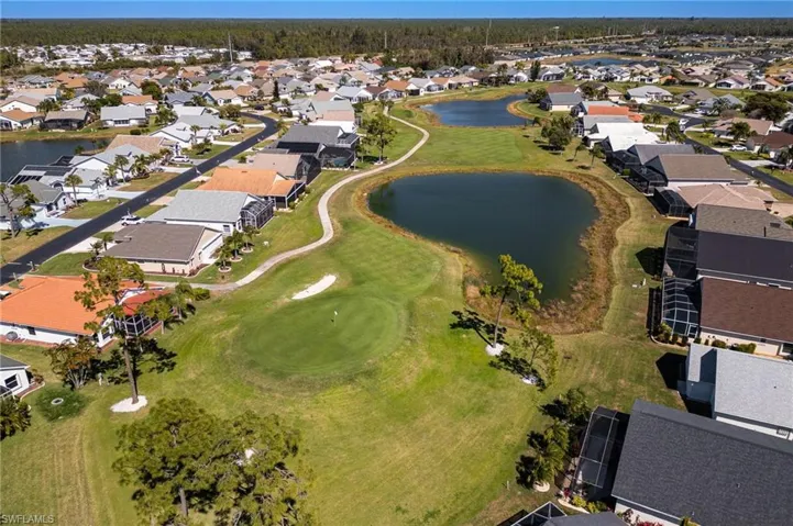 Aerial overview of community & golf course