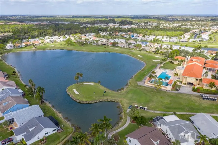 View of beautiful golf course & community lake