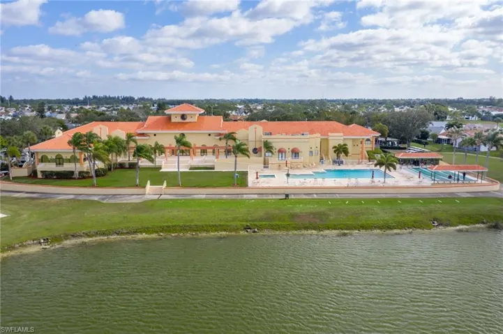 Community center located on a serene lake