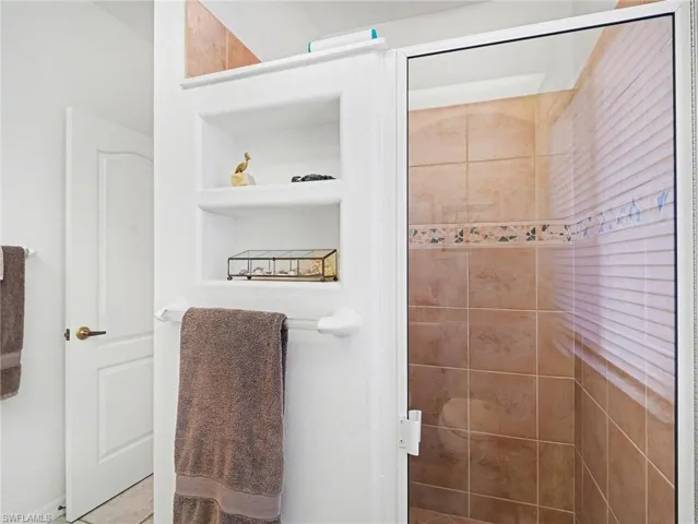 Bathroom by third bedroom - shower view