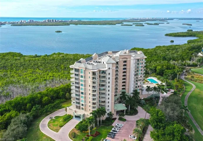 Ariel view of property location with gulf view