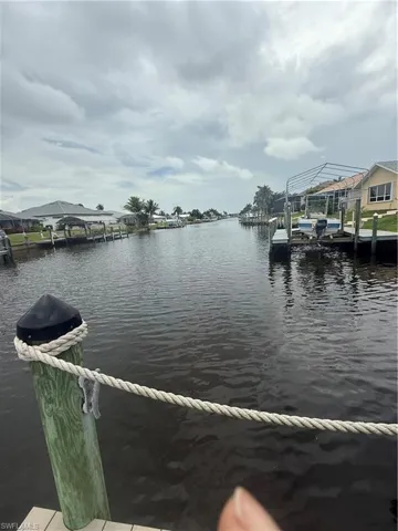 Dock with a water view