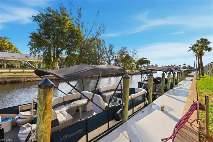 Dock with a water view