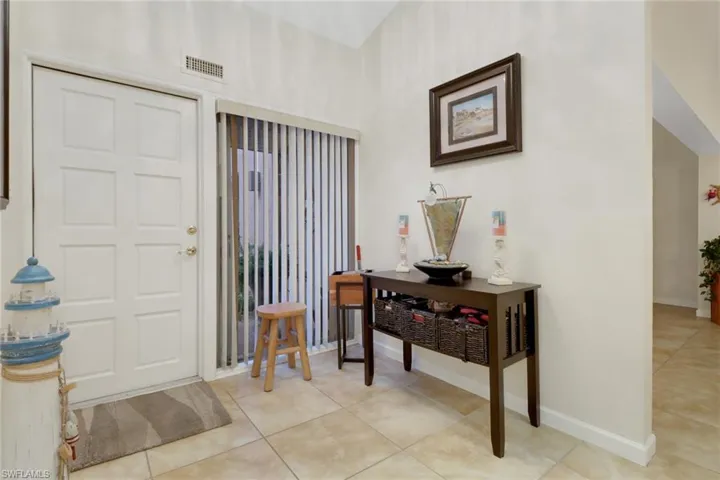 View of tiled entryway