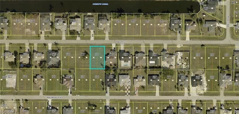 Aerial view of property's location