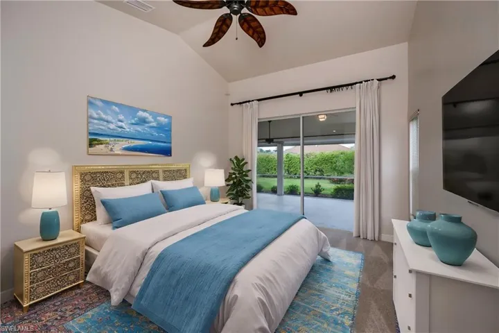 Virtually Staged Master Bedroom