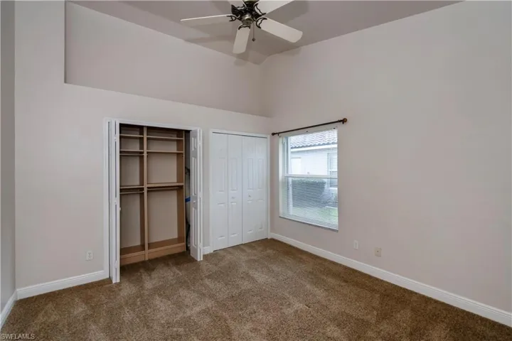 Vaulted ceilings in guest bedrooms