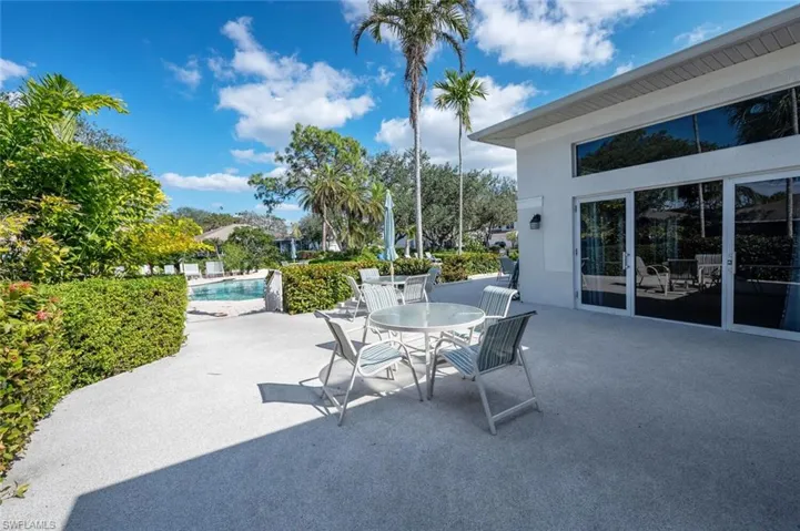 Clubhouse patio