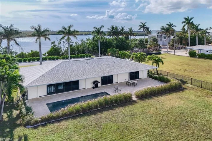 View of the tranquil cove across the street