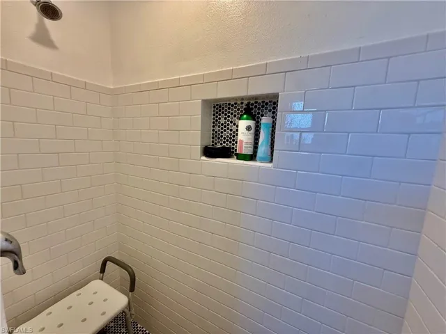 Tiled shower
