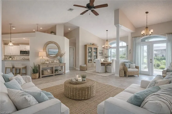 Digitally Staged ENTRY/DINING ROOM