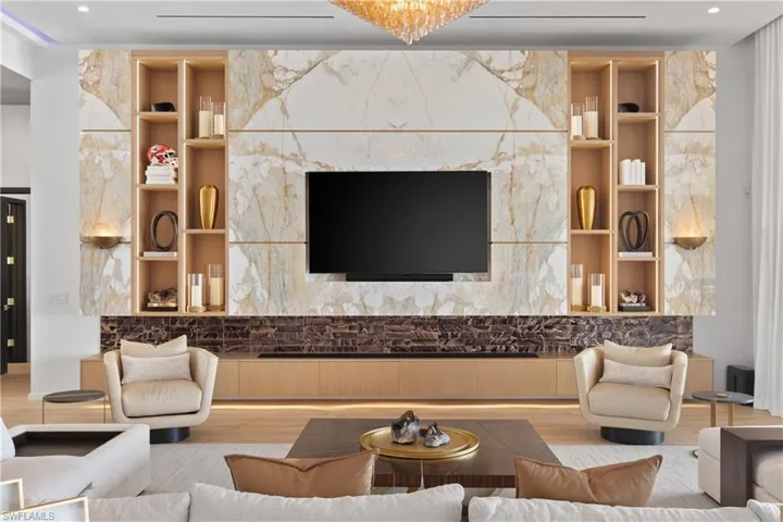 Imported Italian marble wall