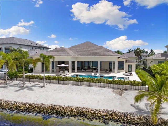 110 feet of private, white sand beach.