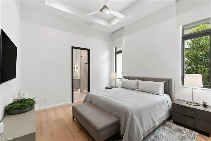 4th bedroom with ensuite full bath. There is plenty of private space for guests and family alike.