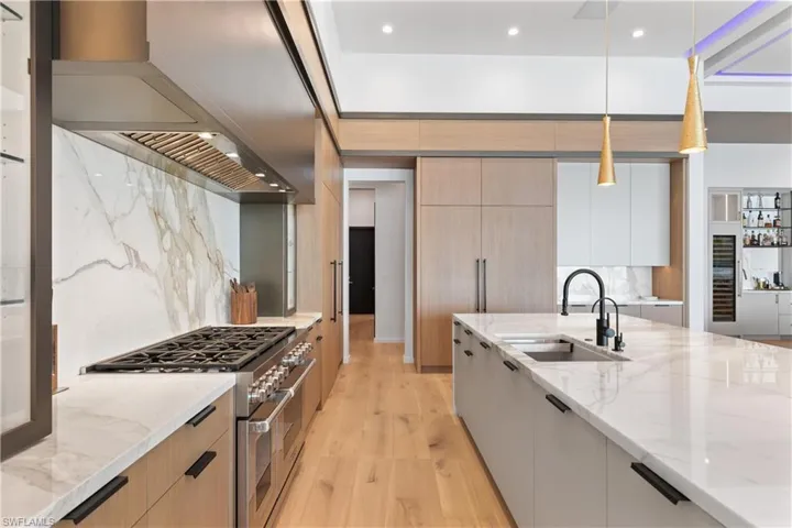 Perfection in every detail with top tier appliances, 8 burner gas stove. Zepher hood. 1000-gallon propane tank.