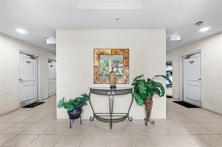 Front lobby with locked front door