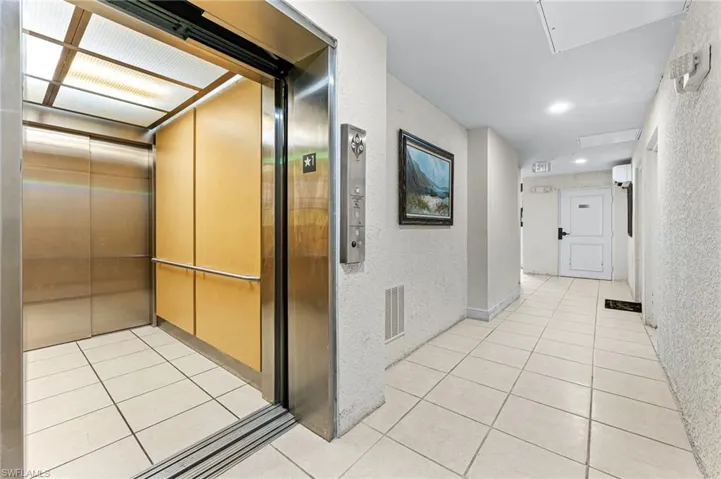 Lobby elevator with direct access to the condo- you have a private elevator code