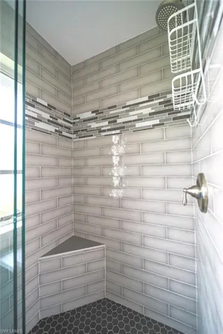 Glass And Tiled Walk-In Shower In The Master Bathroom!