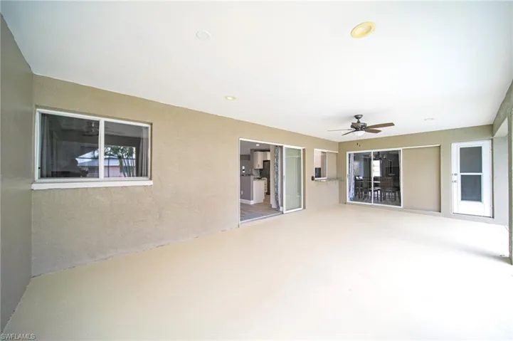 The Large Covered Lanai With An Oversized Pool Closet For Plenty Of Storage.