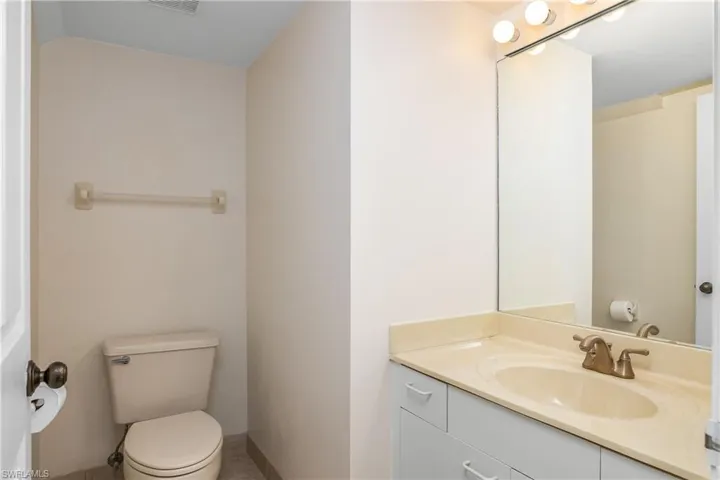 Half bath on lower level