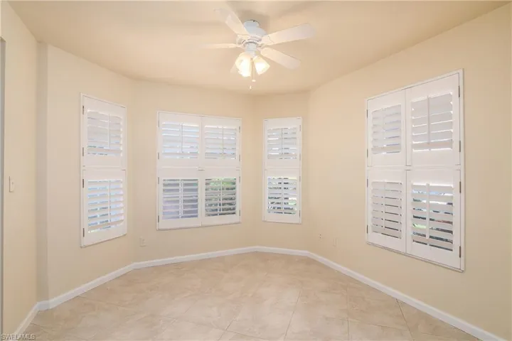 Spacious dining area adjacent to kitchen