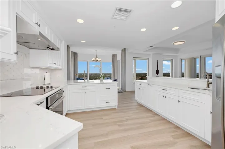 Fabulous kitchen w/quartz, stainless, open views