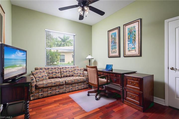 Den/3rd Bedroom with beautiful Brazilian Cherry Hardwood Flooring