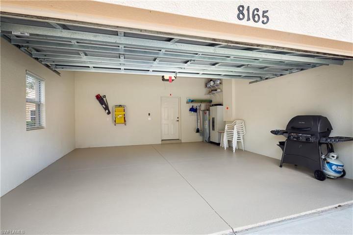 Newly painted garage