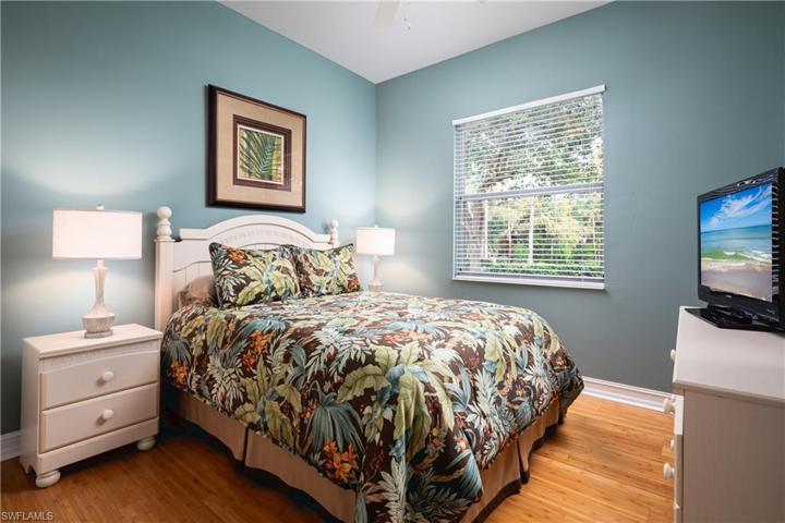 Guest Bedroom with beautiful bamboo flooring