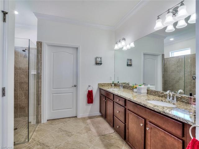 Large master bath with dual sinks.