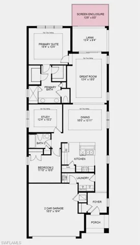 Floor Plan - Additional Highlights Include: tray ceiling package, 8' interior doors, laundry appliance package, refrigerator, crown molding, and personalized home technology