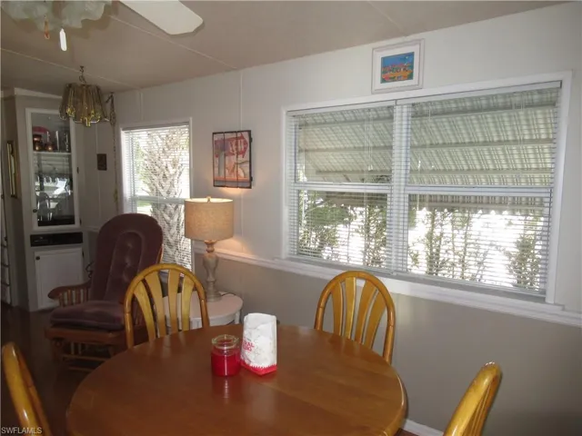 View of dining space
