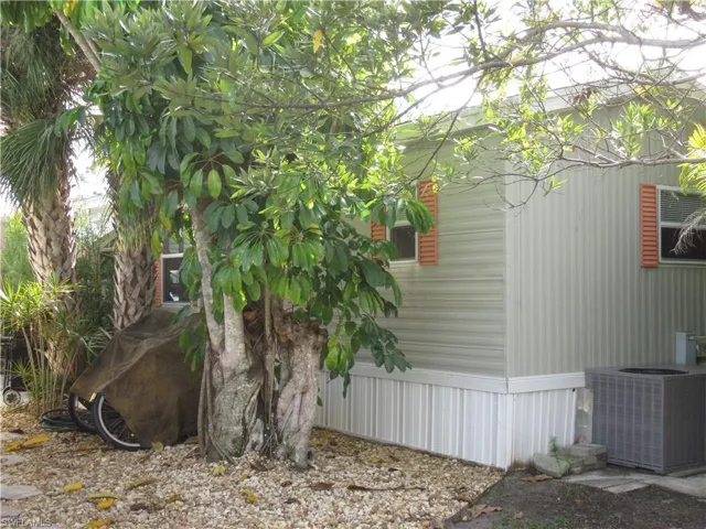View of home's exterior featuring a central air condition unit