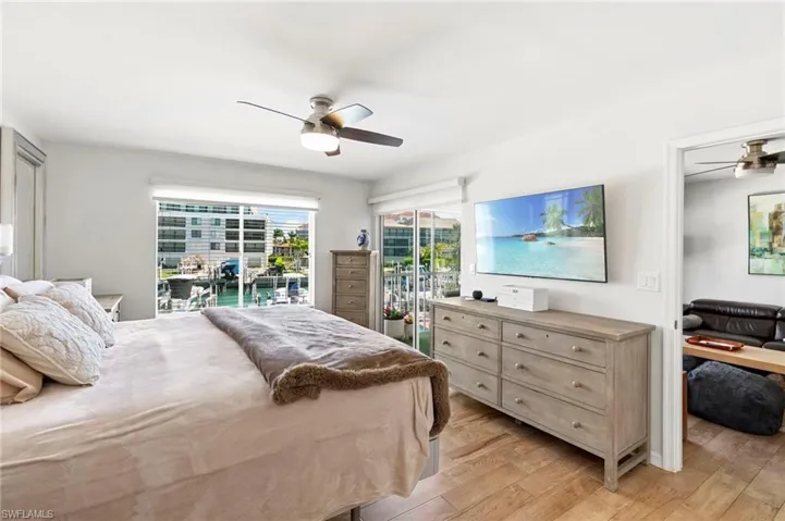 Enjoy lanai access from the primary bedroom