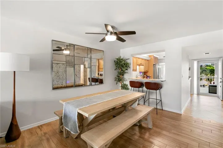 Delightful dining area