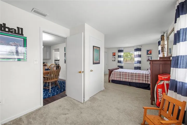 This section of this bedroom can easily be converted back to a 4th bedroom,
