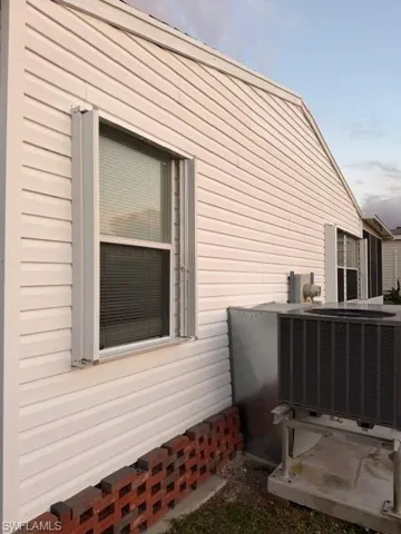 Exterior view of a central AC unit