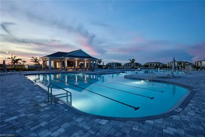 Pool at night
