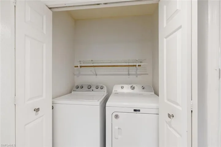 Laundry area with NEW Dryer and Newer Washer