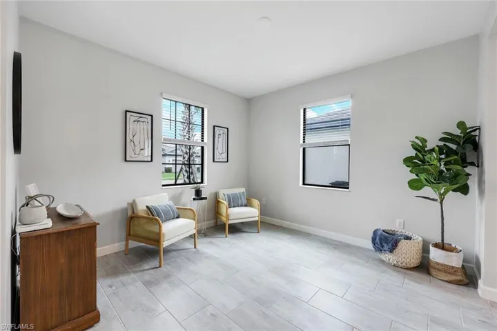 View of living area