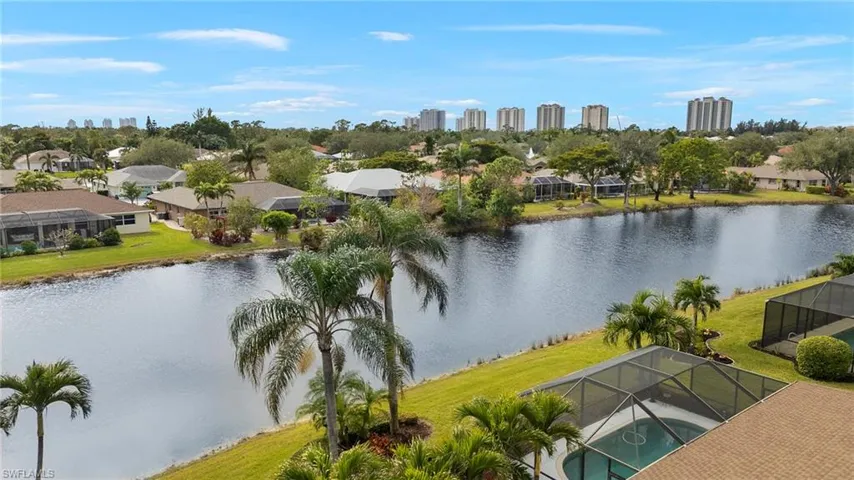 Sparkling lake view.