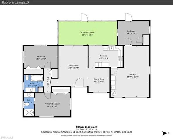 Spacious floorplan.